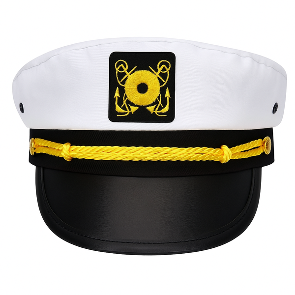 Captain Sailor Aviation Party Pilot Hat - White