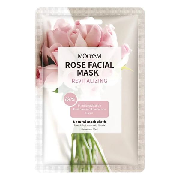 Natural Organic Rose Hydrating Facial Mask Sheet Moisturizing Skin Care