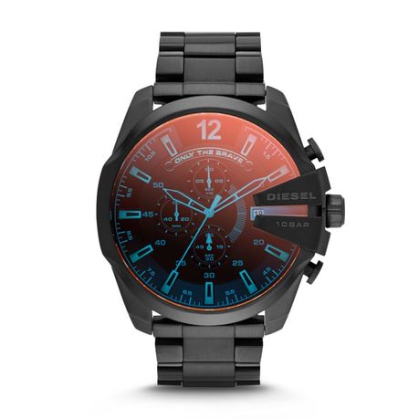 Diesel Mega Chief Men Blackstainless Steel Watch-DZ4318 | Shop