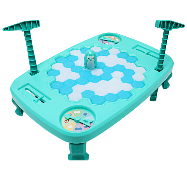 Penguin Ice Breaking Table Game: 2-Player Battle Toy for Kids with 63PCS
