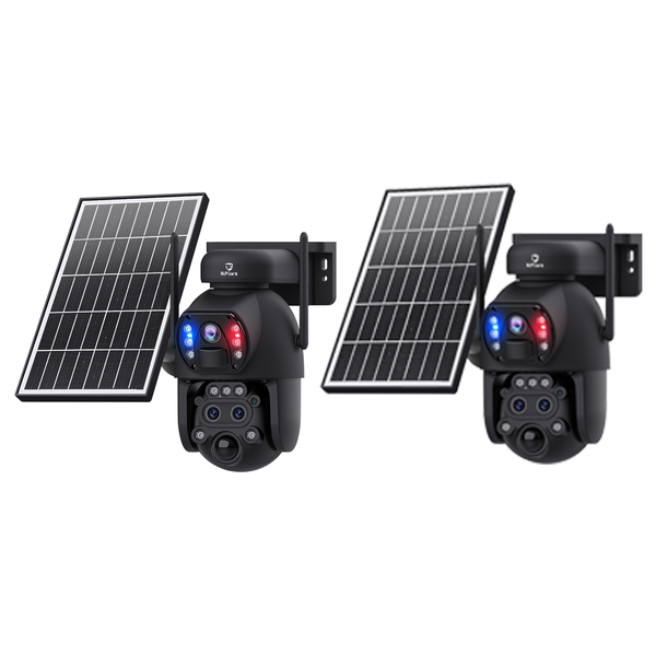 HiMost 6MP 4G 3-lens 15x Hybrid Zoom Solar power Wireless Security Camera