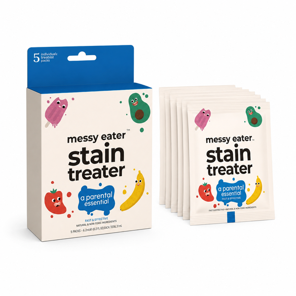 Messy Eater Stain Treater Multi-enzyme 5 individually packed 8 ml sachets.