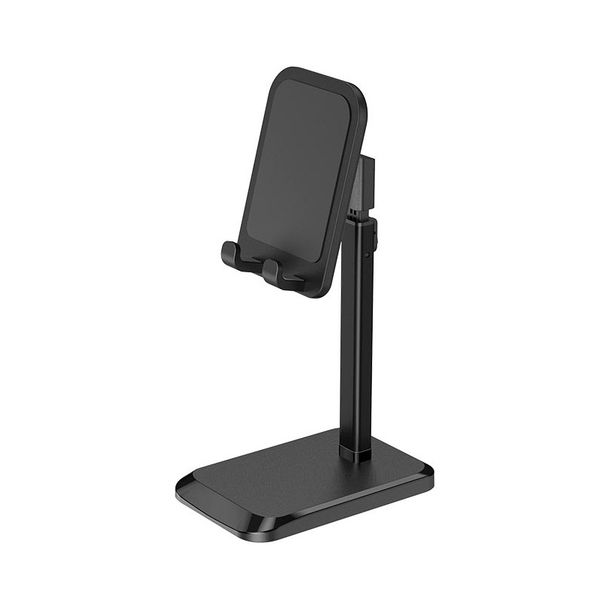 Tablet/Phone Stand Adjustable, Compatible with iPhone Samsung Huawei- Black
