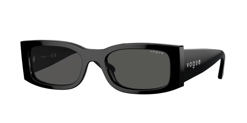 Vogue Rectangle Sunglasses - Woman - Black