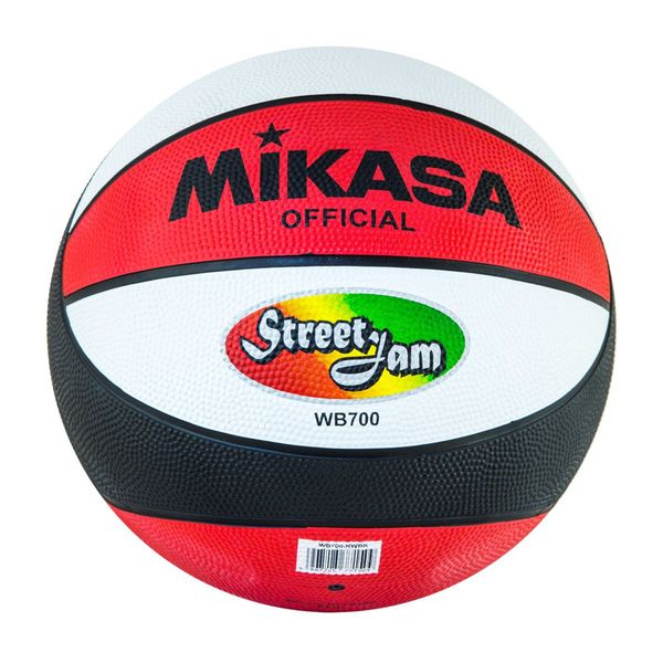 Mikasa WB700 Rubber Basketball Size 7 - Red/Black