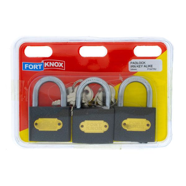 FORT KNOX Padlocks Iron Keyed Alike 50mm Q:3 P1A70U