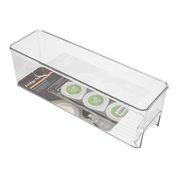 Rectangular Refrigerator Beverage Tray With Handle 35.7cm