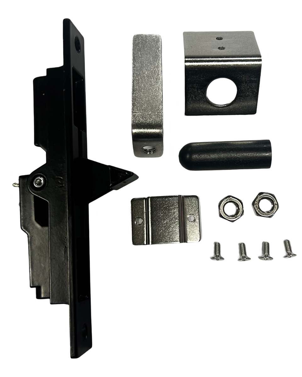 Black Flush Bolt Double Action Kit for Aluminium Doors Combo 1