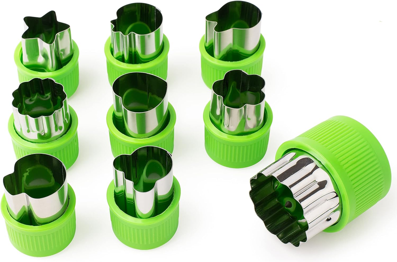9 Piece Cutting Molds for Cookies - Bread - Fruits - Vegetables