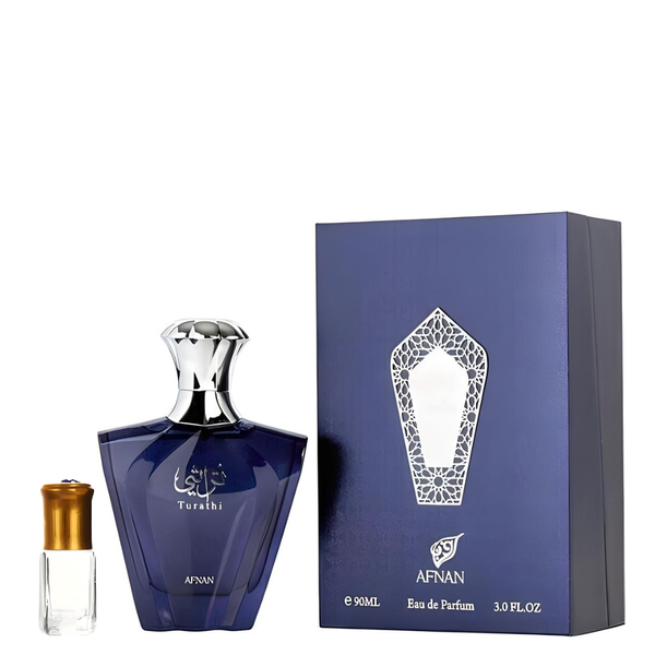 Afnan - Turathi Brown for Men EDP - 90ML + Perfume Oil