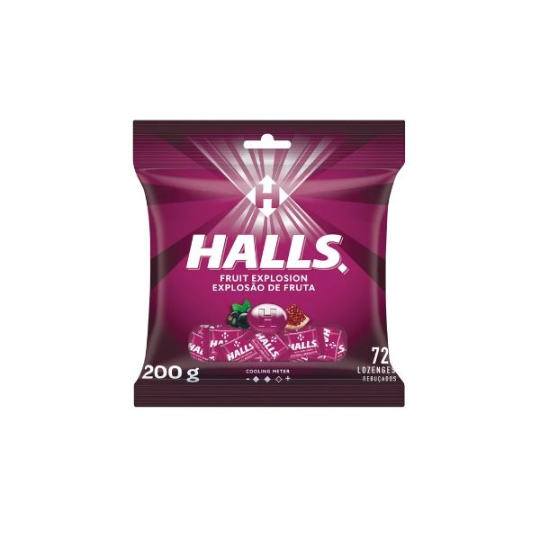 Halls Lozenges Bag Fruit Explosion - 48 x 72's