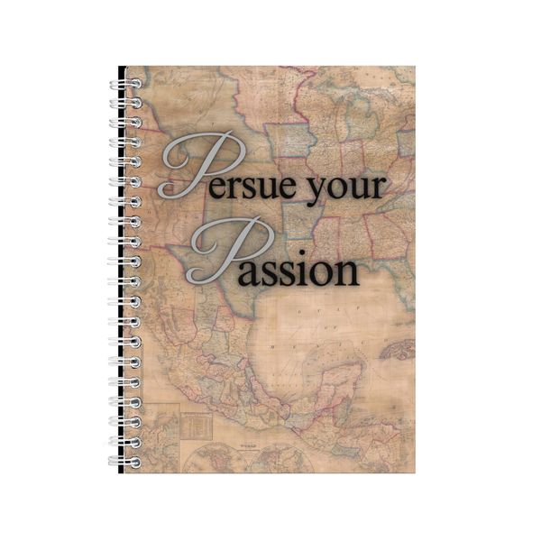 Your Passion A5 Notebook Spiral Lined Personal Growth Graphic Notepad 088