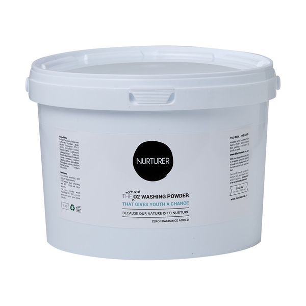 NURTURER O2 Washing Powder - Fragrance Free - 5kg Tub
