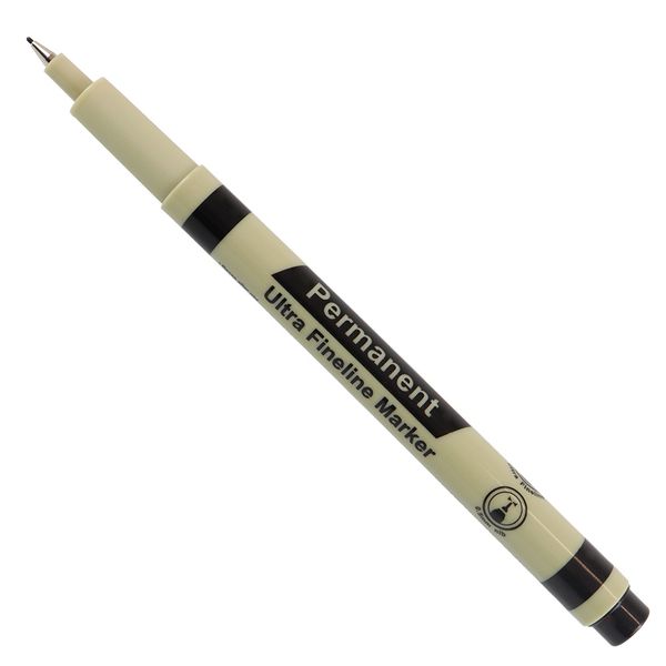 Permanent Marker Ultra Fine line (Black - Carded) Pack of 2