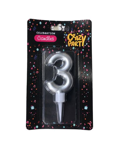 Candles Birthday Large Foil Number-3