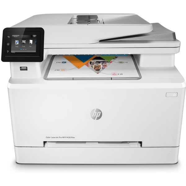 HP LaserJet Pro MFP M283FDW Colour, 3 in 1, A4, Wireless, ADF; Double Sided Printing, Printer