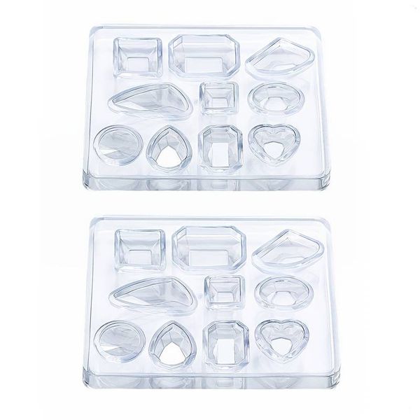Gemstone Earring and Necklace Jewellery Pendant Epoxy Resin Mold - 2 Pack