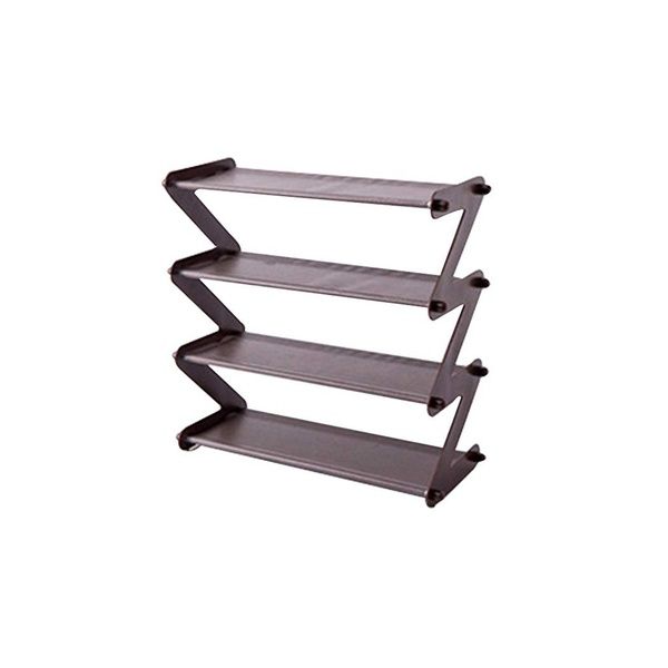 4 Tier Shoe Rack Grey Shop Today. Get it Tomorrow!