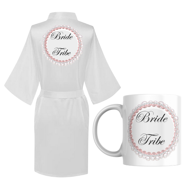 Wedding Bride Printed Summer Gown with Mug - Pearl Bride Tribe