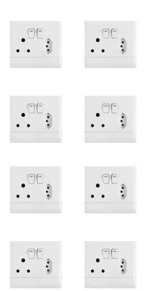 Double Wall Socket with Type J - Pack of 8