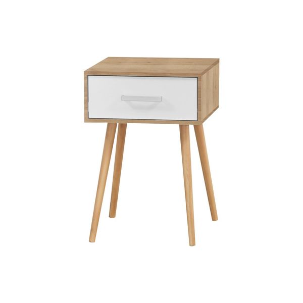 Bedsite Pedestal - Stella - White - Fine Living