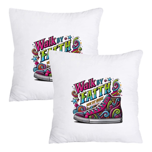 Scatter Cushion Cover Set - Walk by faith not by sight