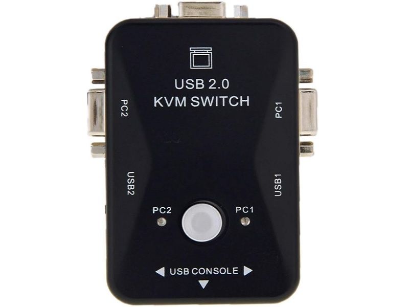 High speed data transmission KVM-21UA 2 USB KVM Switch Box with Control