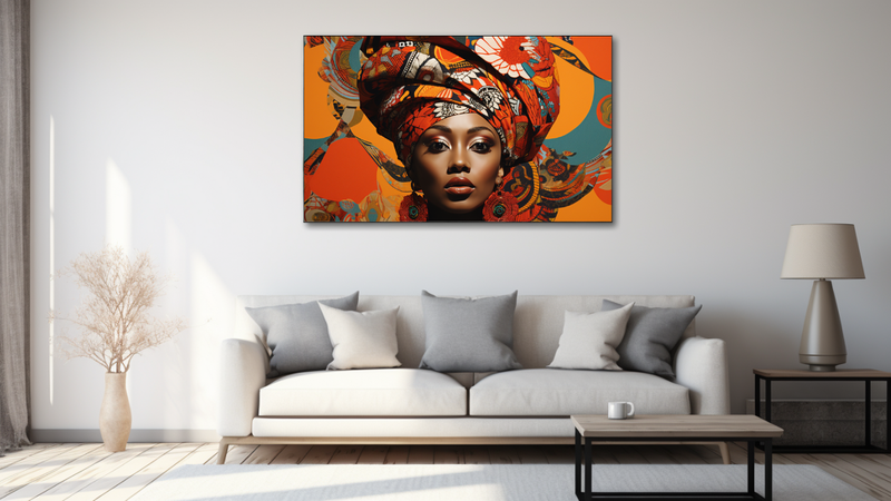 Canvas Wall Art - Cultural Collage Abstract - IM0463