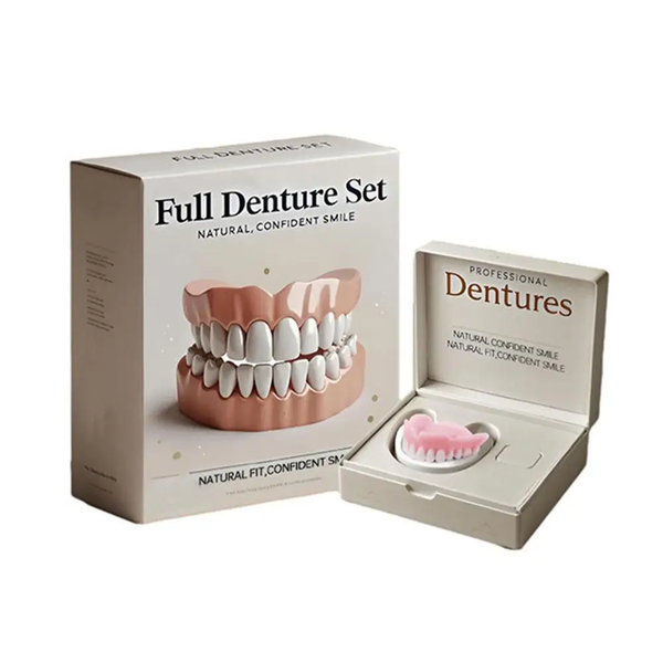 Denture Silicone Kit Soft Denture Kit Teeth Upper And Lower Set Oral care