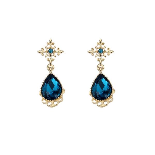 Semiwild - Earrings - Baroque Peacock Blue Drops