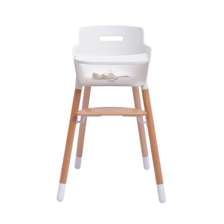 Baby High Chair White And Wood, Wooden High Chairs For Infants