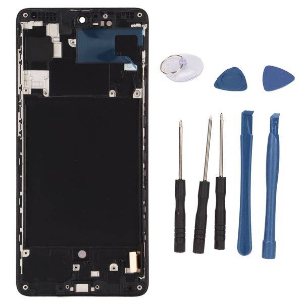 OLED Display Touch Screen Assembly with Frame for Galaxy A71 A715F