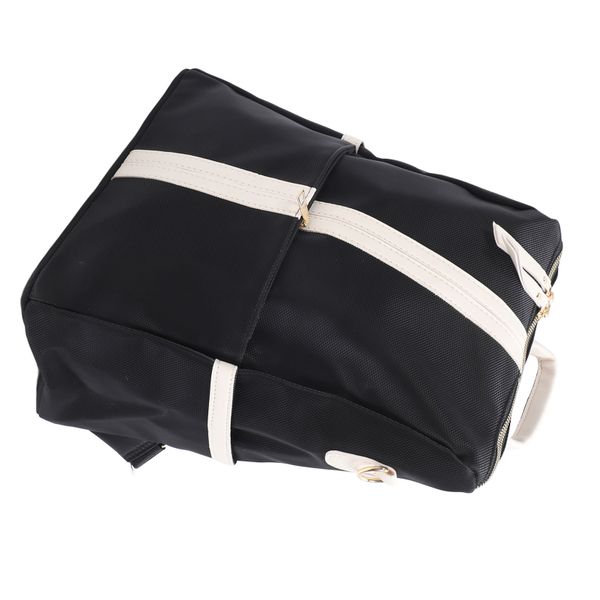 Women's Backpack Large Capacity Soft PU Leather Black