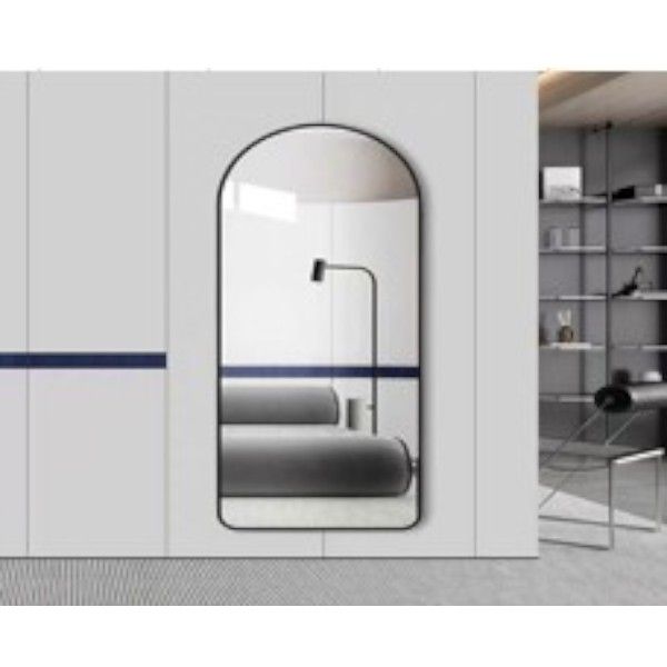 Full Length Black Large Arched Mirror 162cm x 62cm-1Pcs