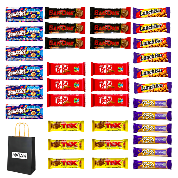 The Mini(s) Choc-a-Block Chocolate Hamper (6's) + Gift Bag Natan