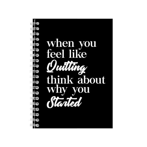 Why A5 Notebook Spiral Lined Motivational Sayings Graphic Notepad Gift 187