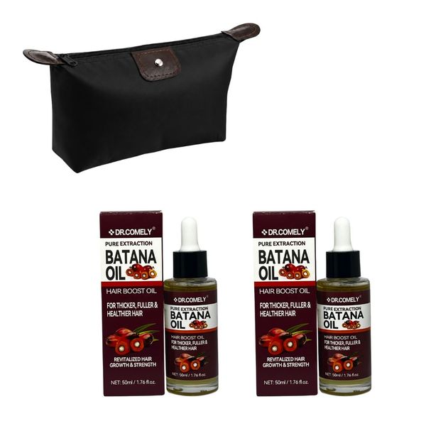2 Batana Oil and Cosmetic Travel Bag