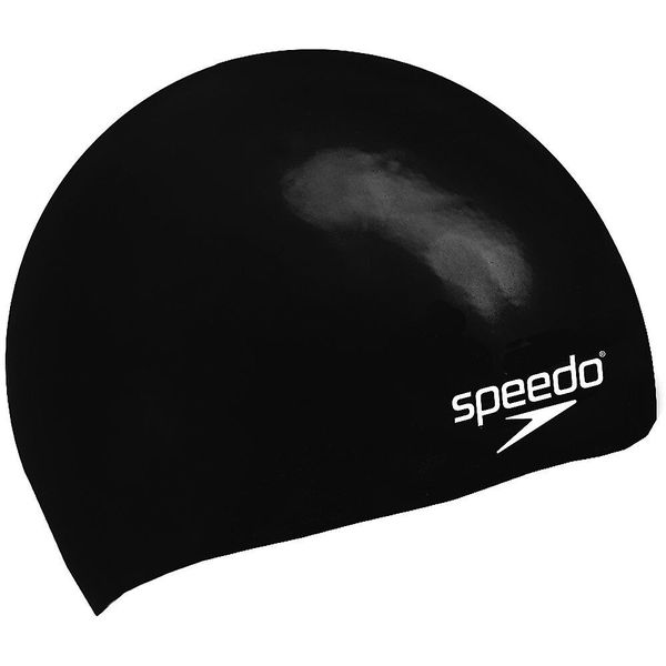 Speedo Moulded Silicone Junior Cap Black