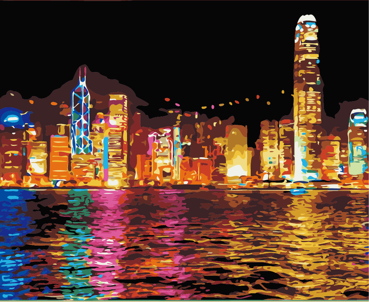 Paint by numbers - Pink City