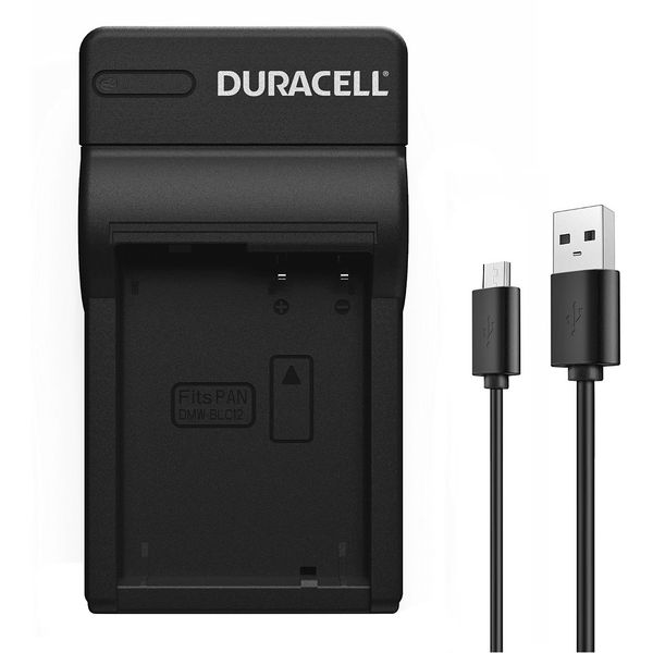 Charger for Panasonic DMW-BLC12 Battery by Duracell