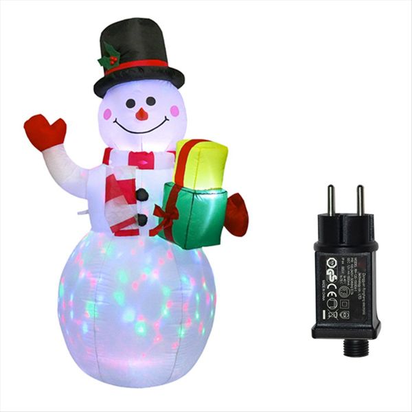 Christmas Inflatable Snowmans with LED Light Decoration Christmas Outdoor G