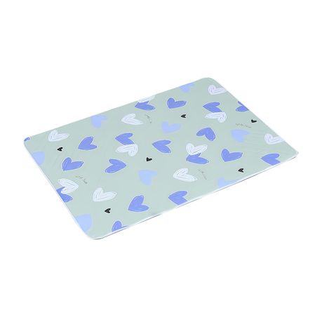 Heart Waterproof Washable Mattress Urine Mat For baby and adlut,50×70cm Image