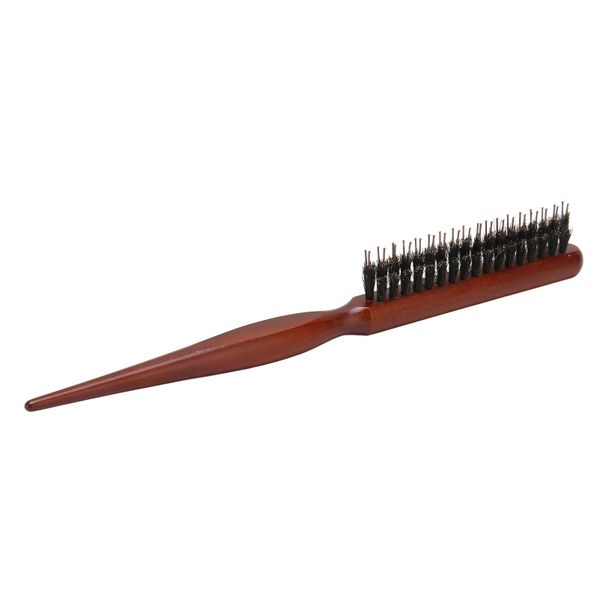 Teasing Brush Nylon Bristles Curling Scalp Massage Tapered Tail Hair Comb