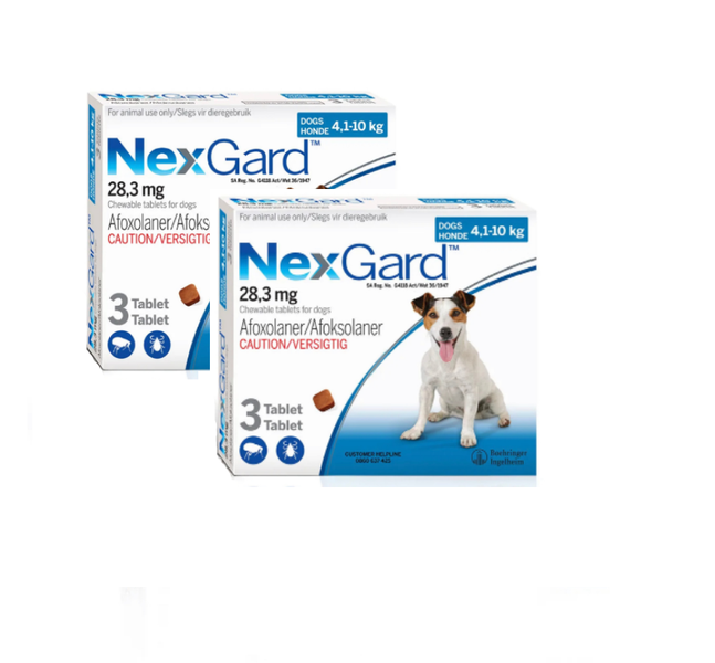 NexGard Tick &amp; Flea Control for Medium Dogs - 3 Tablets x 2 Units