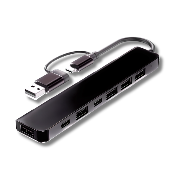 7-in-1 USB C Hub - Multiport Adapter with 60W PD, USB 3.0 &amp; 2.0 Ports