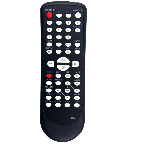 NB672UD Replace Remote for DVD VCR Combo Player DV225MG9