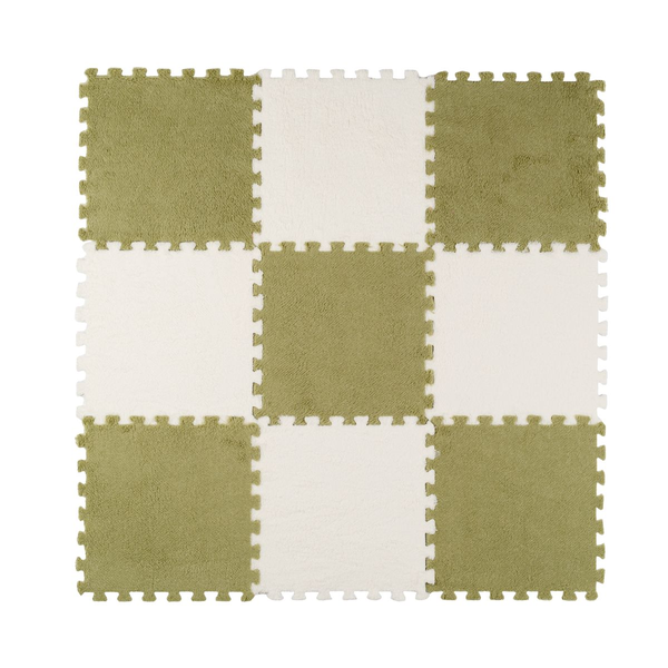 10 Pieces Plush Puzzle Foam Floor Mat