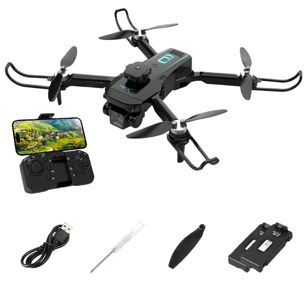 Drone with Camera, Foldable Rushless Quadcopter 2 Battery