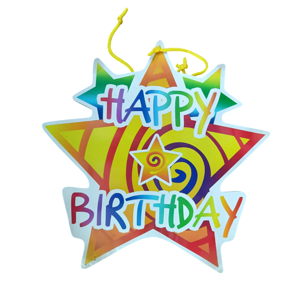 Star Shape Happy Birthday Giftbag - Pack of 12