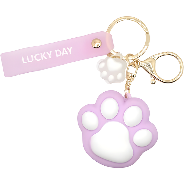 Large Cute Squishy Cat Paw Keyring - Kawaii Accessory